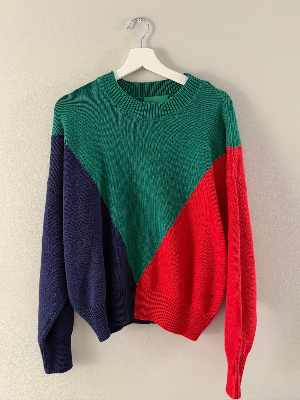 Clare V Colorblock Drop shoulder Sweater - Size L